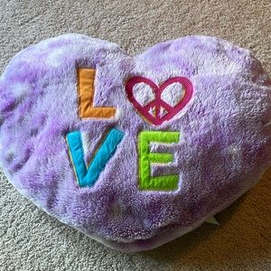 24” wide fluffy LOVE plush